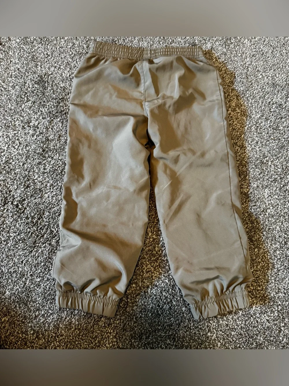 Nike khaki performance material perforated mesh joggers 3T Toddler boys